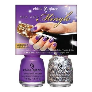 China Glaze Glazemas Mix and Mingle Kit, 14 ml, Pack of 2